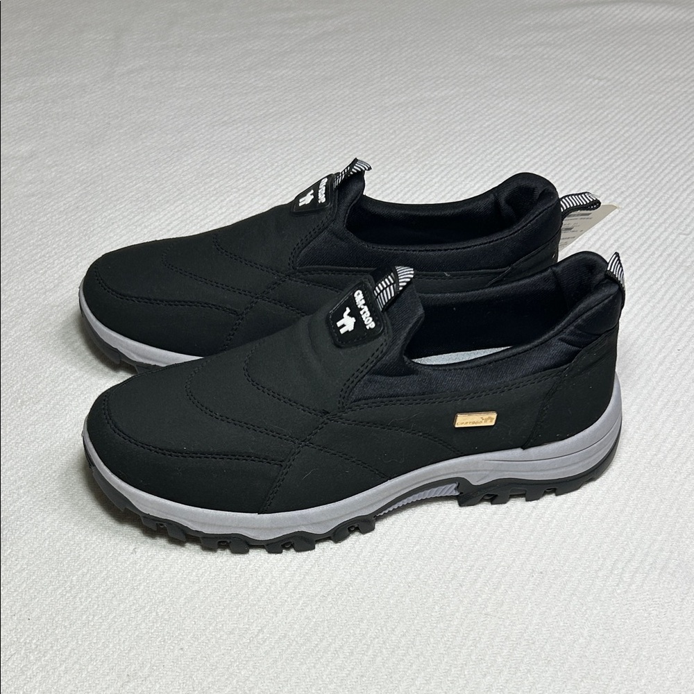 Black Slip-On Men's Shoes